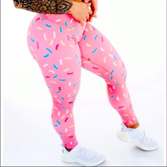 Feed Me Fight Me Pants - Feed me fight me medium sprinkle leggings rare retired limited athletic pants